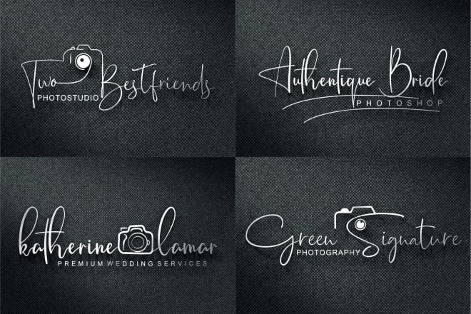 I will design photography logo watermark or signature