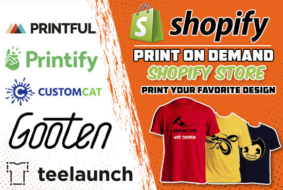 I will design print on demand shopify store, shopify dropshipping website
