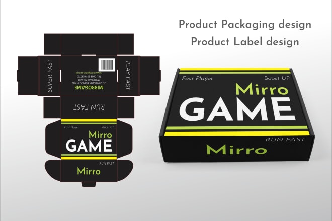 I will design print ready box design for your product