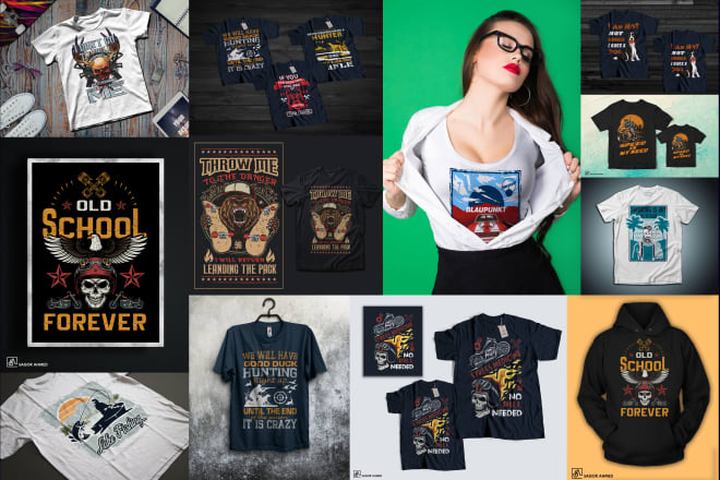 I will design printable trendy t shirt