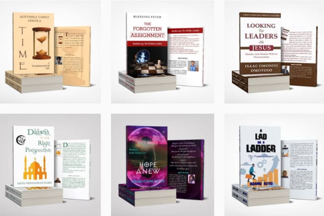 I will design professional book, ebook cover and kindle