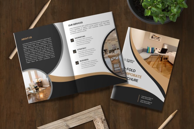 I will design professional corporate brochure