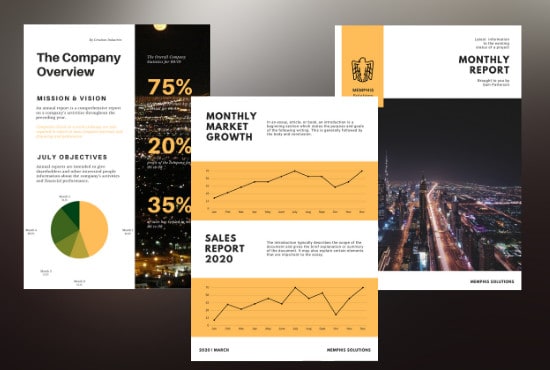I will design professional report, project or proposal letter