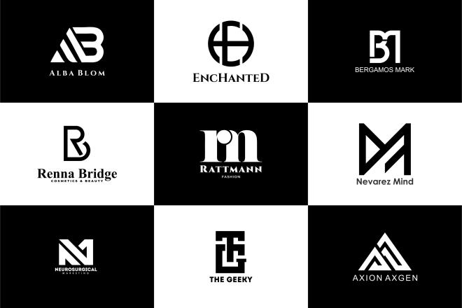 I will design professional symbolic monogram or initial letter logo