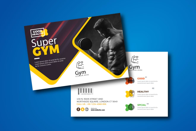 I will design promotional postcard or flyer