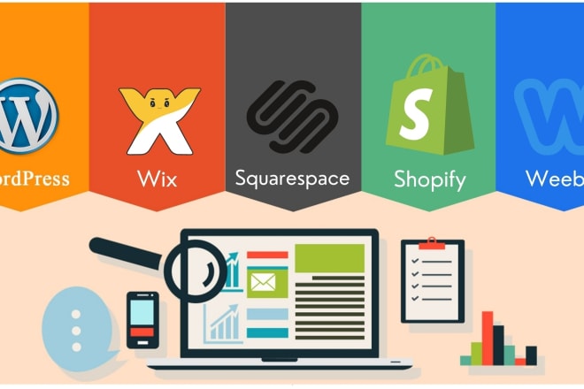 I will design redesign website uxd cms wix wordpress shopify squarespace webflow weebly