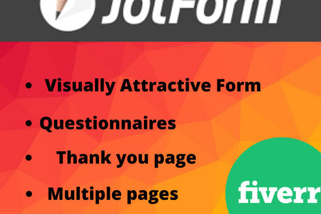 I will design responsive and user friendly jotform,typeform