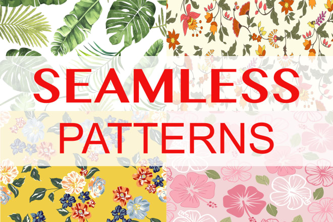 I will design seamless repeat pattern design