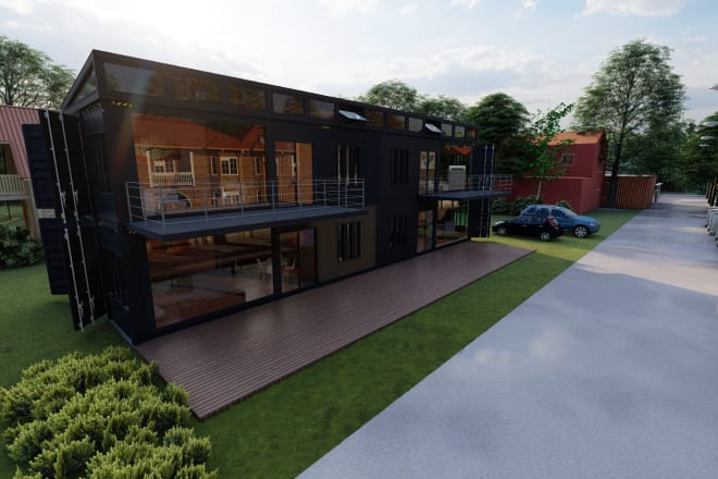 I will design shipping container homes, shops, restaurants and more