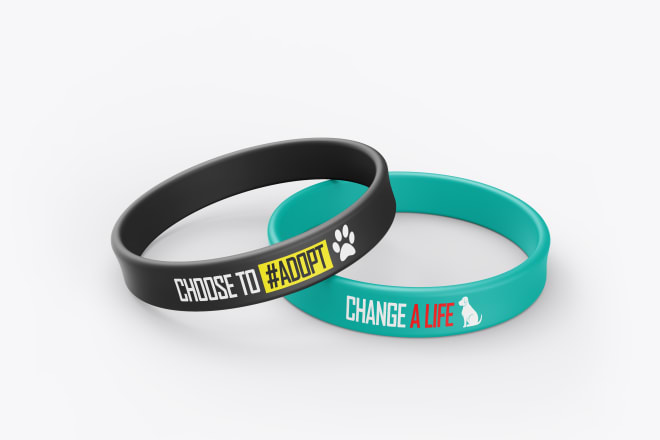 I will design silicone wristband,vinyl,tyvek,bracelet design