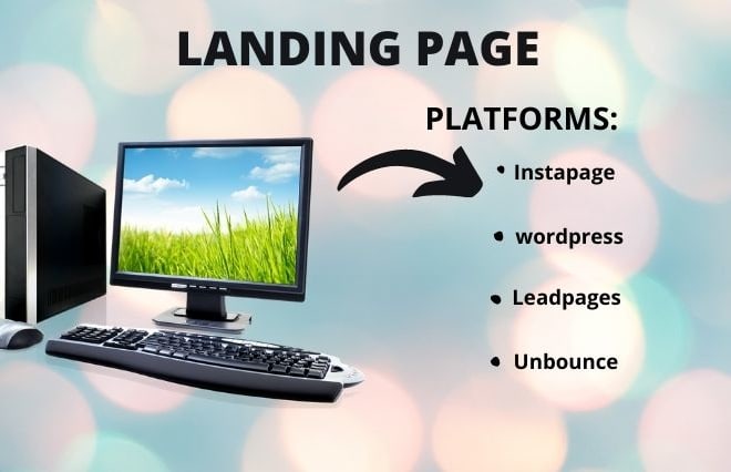 I will design stunning unbounce, instapage, leadpages landing page for you