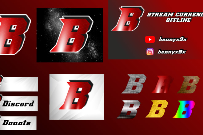 I will design twitch widgets including logo, sub badges, offline screen, panels