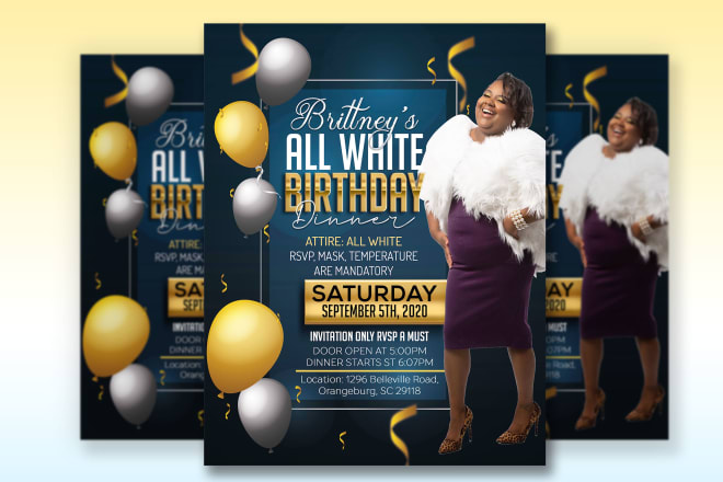 I will design wedding, anniversary and birthday flyer