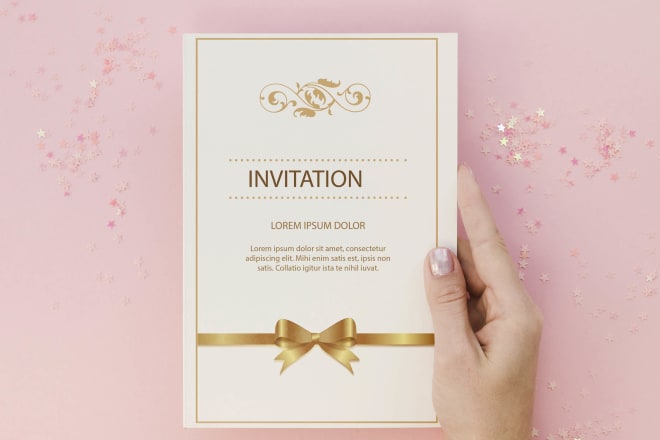 I will design wedding birthday party event invitation card