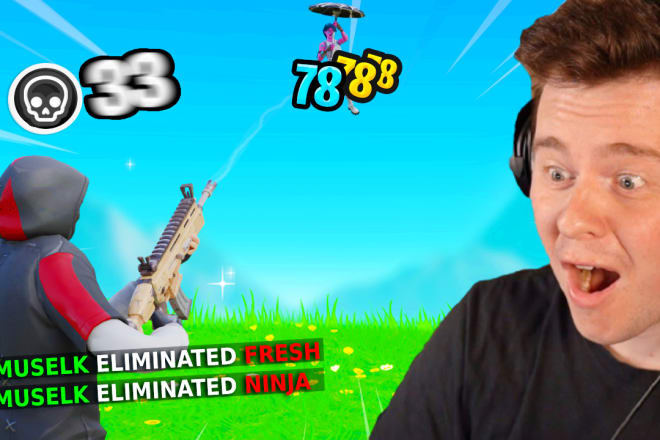 I will design you a professional 3d fortnite thumbnail