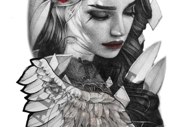 I will design your custom tattoo ideas or logo