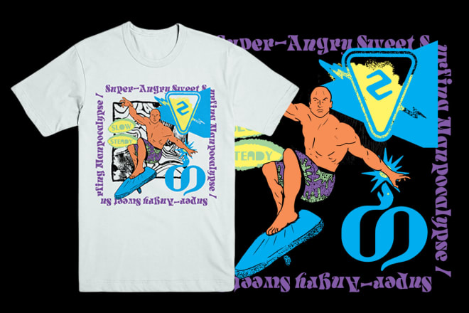 I will design your edgy stylish acid graphics streetwear or merch