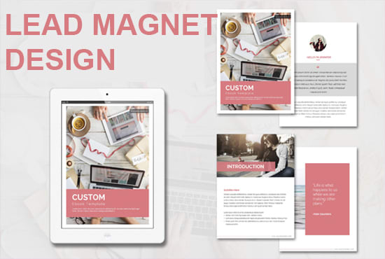 I will design your lead magnet, workbook, ebook and pdfs