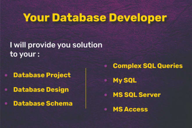 I will design your oracle database, er diagram,sql mysql queries java and python tasks