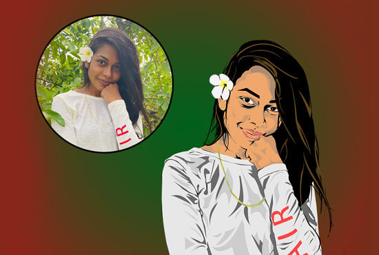 I will design your own face cartoon logo
