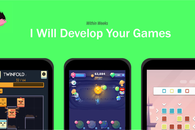 I will develop any game for ios and android
