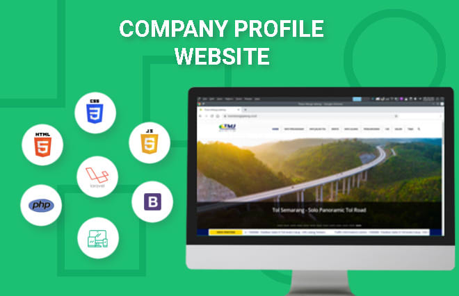 I will develop company profile website using laravel