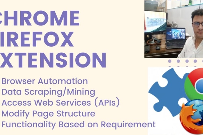 I will develop modify enhance chrome extension or firefox extension