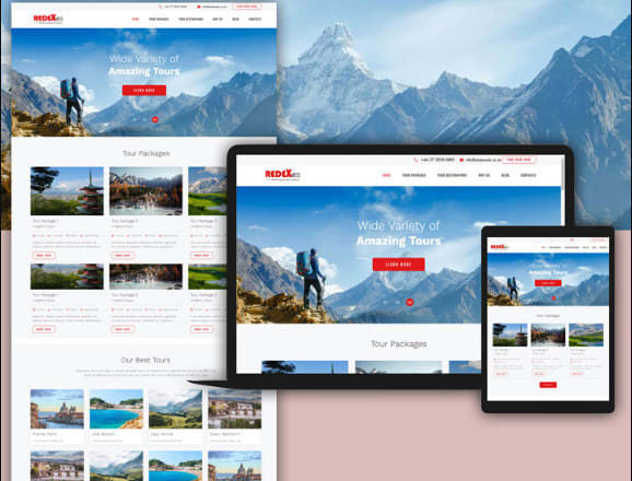 I will develop travel website, travel affiliate website, tour, booking website