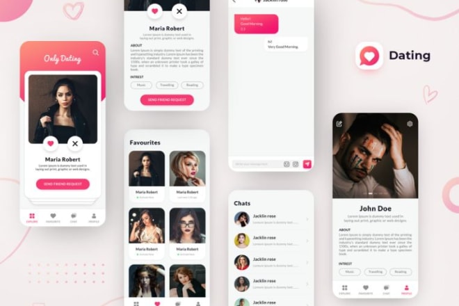 I will develop your dating app, social media app, chat app