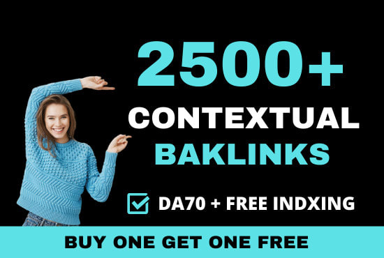 I will do 2500 white hat contextual seo dofollow high quality backlinks