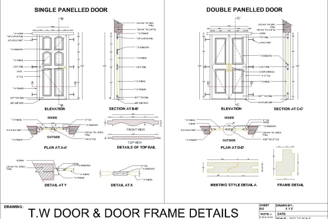 I will do 2d drafting in autocad, can do rendering in photoshop with extreme detailing