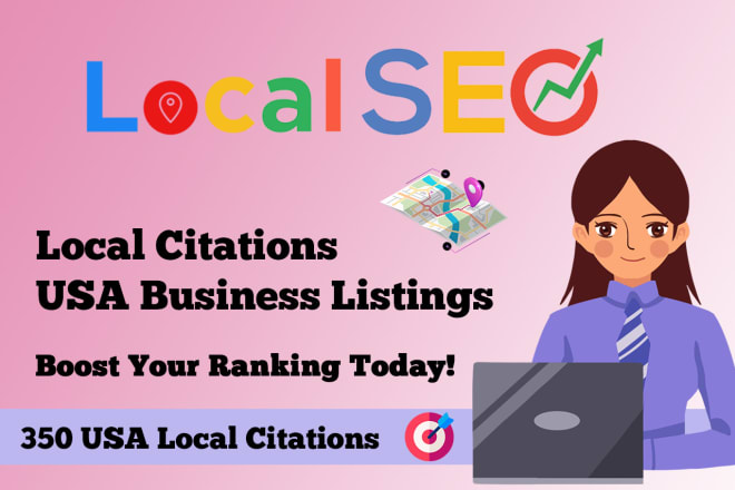 I will do 350 USA local citations and directories for local seo