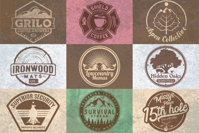 I will do a premium badge style logo