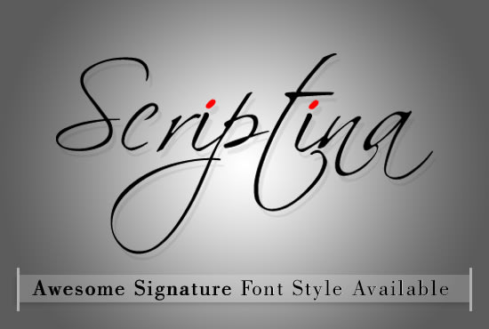 I will do a signature design