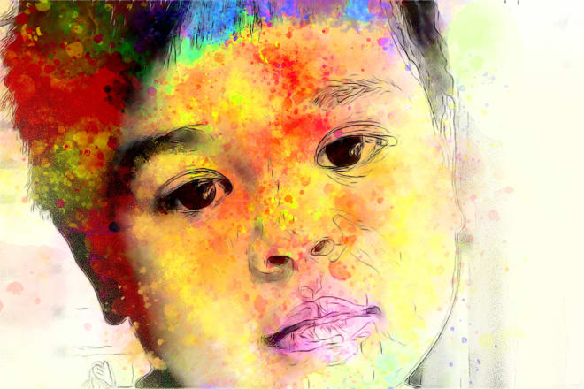 I will do a watercolor portrait painting, digital portrait