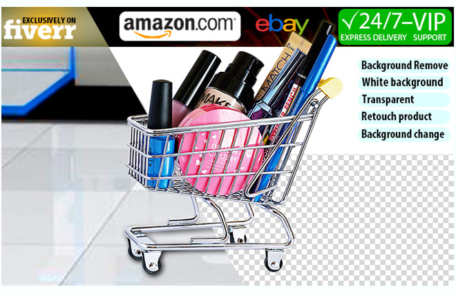 I will do amazon photo retouching images background removal job from photoshop