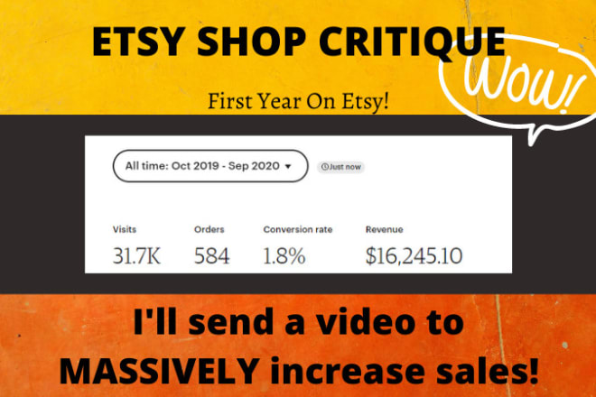 I will do an etsy shop critique to massively increase conversions