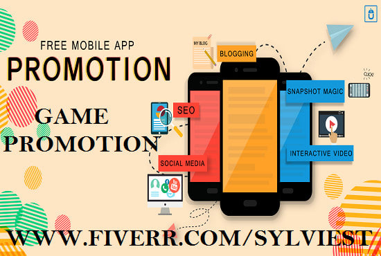 I will do app and game promotion for android and ios, and generate website traffic
