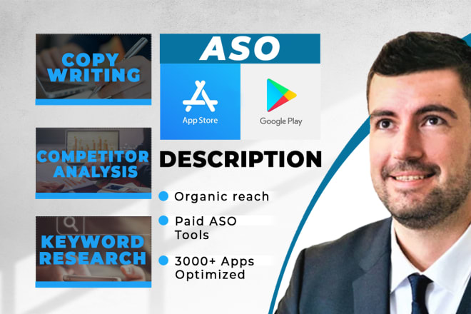 I will do aso and write you a great app description