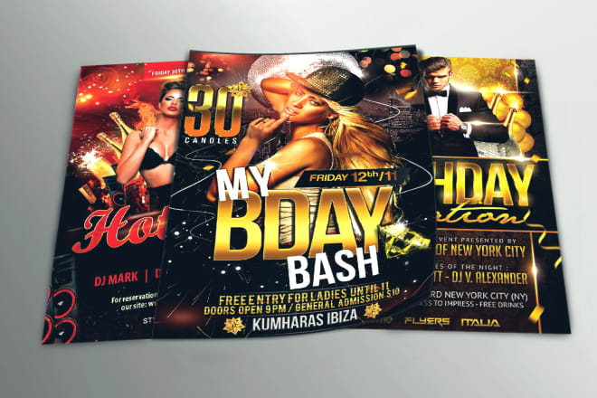 I will do birthday, dj, hip hop, club party, ladies night, flyers