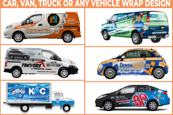 I will do car, van, truck or vehicle wrap design