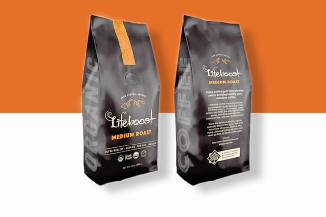 I will do coffee packaging, coffee bag design, coffee label design