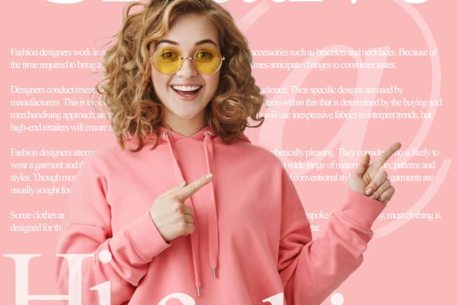 I will do create magazine cover page