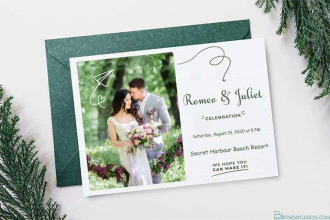 I will do create wedding invitation design invitation suite