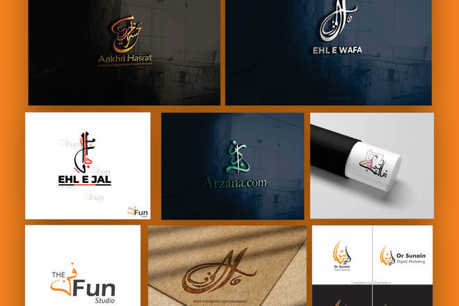 I will do creative english arabic logo