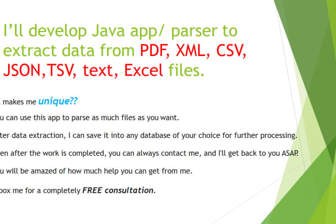 I will do CSV,PDF conversion, file automation, parse,text extraction and manipulation