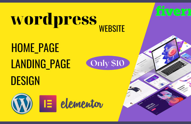 I will do design your unique creative homepage or landing page