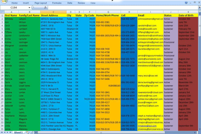 I will do excel data entry for copy paste work, typing, data entry