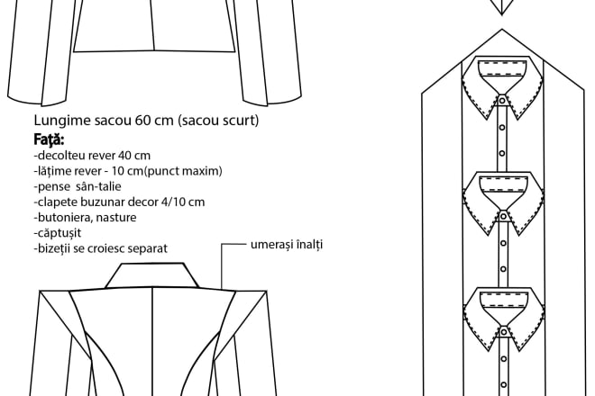 I will do fashion flats in adobe illustrator