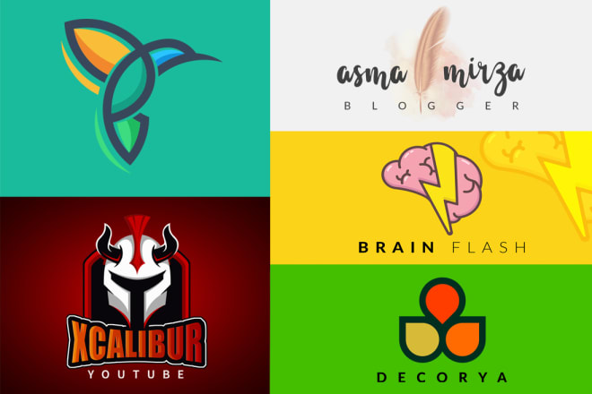 I will do flat minimalist professional modern logo design
